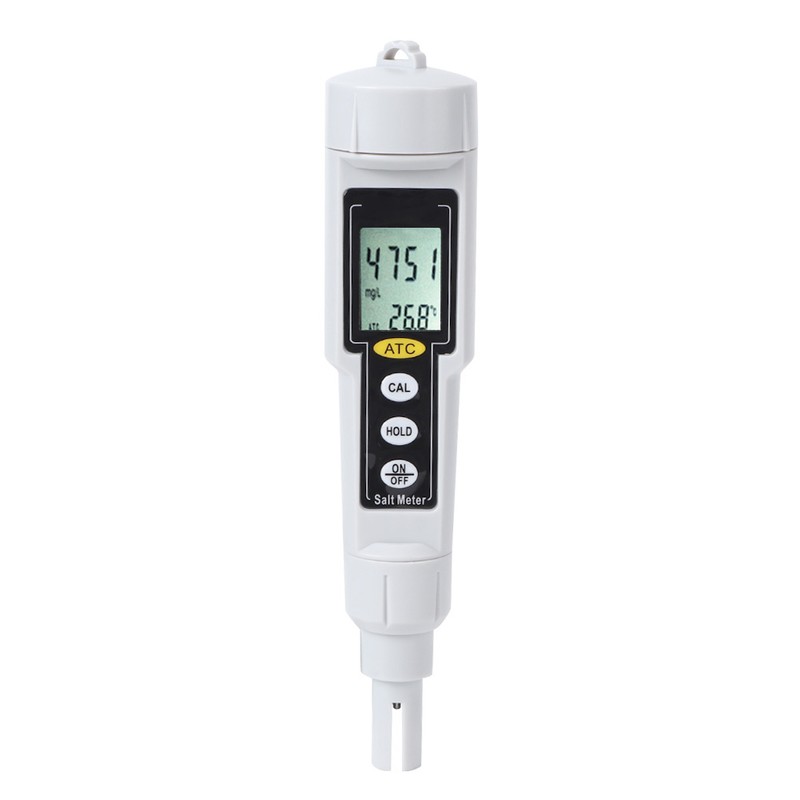 CT3081 Portable Digital Salinometer Salinity Temperature Humidity Tester Meter for
