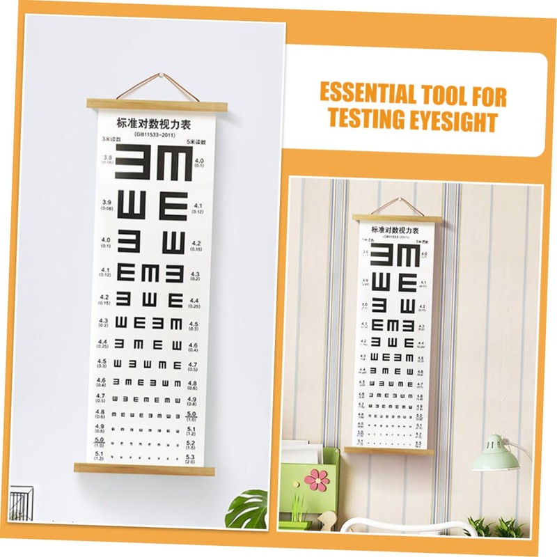 Alipis Visual Testing Chart Eye Chart for Family Vision Exams
