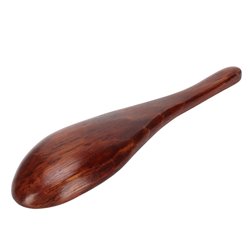 5pcs Wooden Spoon Fish Shaped Hand Carved Old Paint Color