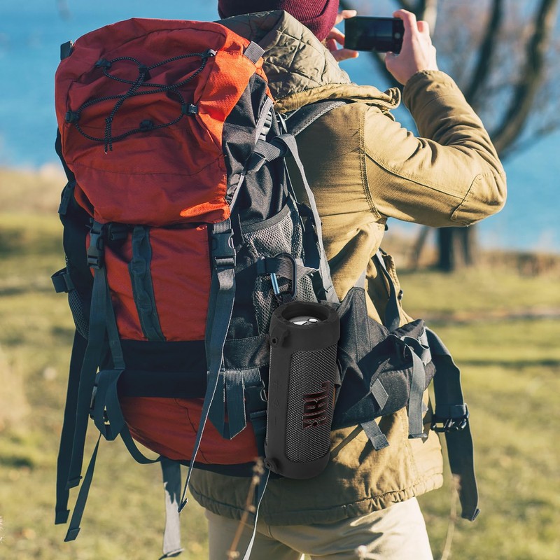 Carrying Silicone Cover Case Compatible with JBL Flip 7 Portable