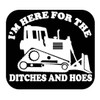 Bulldozer sticker Ditches and Hoes OS 202 vinyl 6" Decal