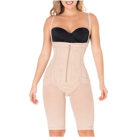 DIANE & GEORDI 2414 Tummy Control Capri Shapewear Fajas Moldeadoras Beige S