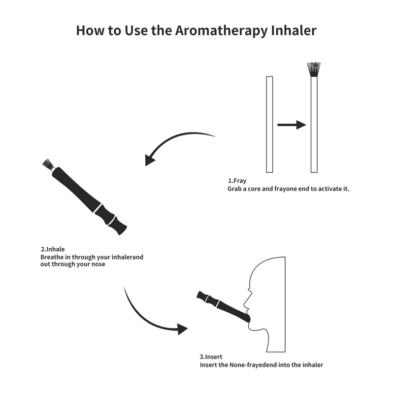 Quit Smoking Inhaler, Aromatherapy Inhaler Stick for Essential Oil, Wooden