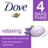Dove Dove Relaxing Beauty Bar gentle skin cleanser Lavender more