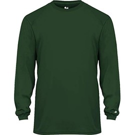 Badger Sports B-Tech L/S Tee Forest Green Medium