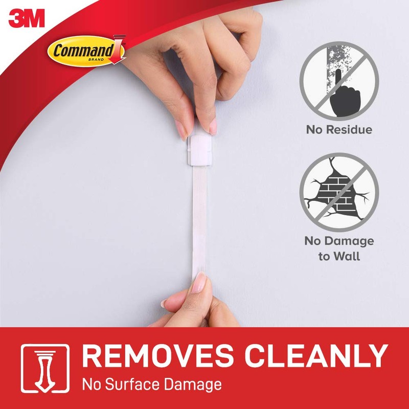 Command Medium Utility Hooks, White, 2-Hooks, 4-Strips, Organize Damage-Free