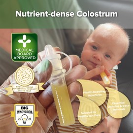 haakaa Colostrum Collector Syringes Set Colostrum Harvesting Kit Include 2 Storage Cases and 2 Cotton Cloth Wipes to Collect Store and Feed Colostrum, 0.1oz/4ml,12pcs