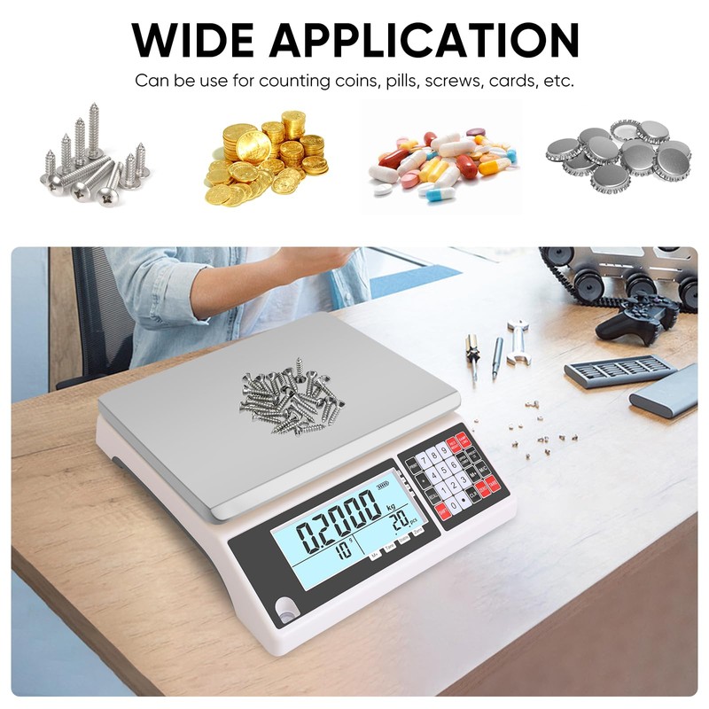 Industrial Counting Scale 30kg/0.5g Precision Electronic Gram Scale for Parts