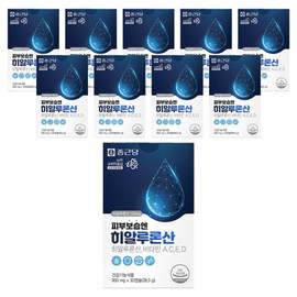 Chong Kun Dang Skin Moisturizing Hyaluronic Acid, 30 tablets, 10 units / 종근당 피부보습엔 히알루론산, 30정, 10개