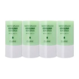 Kim Jeong-mun Aloe [김정문알로에]김정문알로에 큐어 워터 스플래쉬 쿨링 선스틱 23g(SPF50+) 연두스틱 얼음자차 4개 Ss (3619 [KIM JUNG MOON ALOE] Kim Jung Moon Aloe Cure Water Splash Cooling Sun Stick 23g (SPF50+) Light Green Stick Ice Tea 4 pcs Ss (3619) [Single color/1 piece]