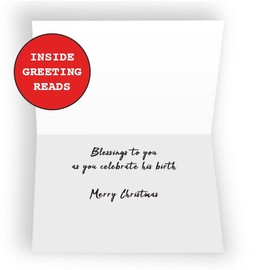 Wright Home & Gift Oh Holy Night Religious Christmas Greeting Cards | 10 Pack Bulk Set + 10 Envelopes (4x6)