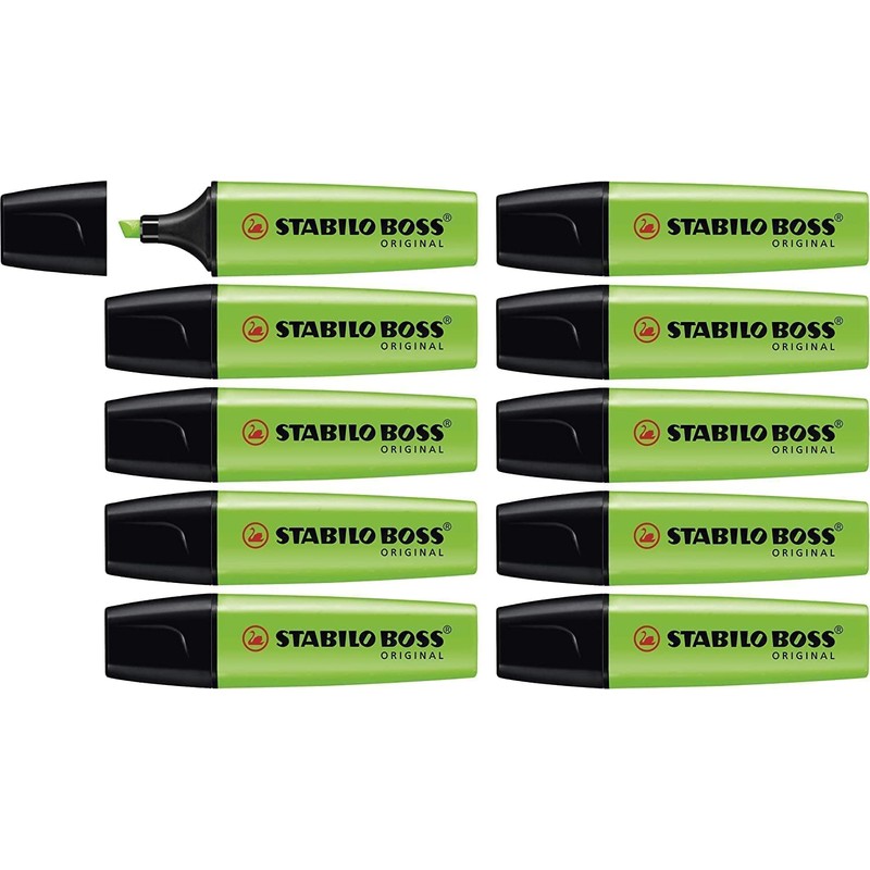 Stabilo Boss Original Highlighters Pack of 12 Refillable PTE 2-5