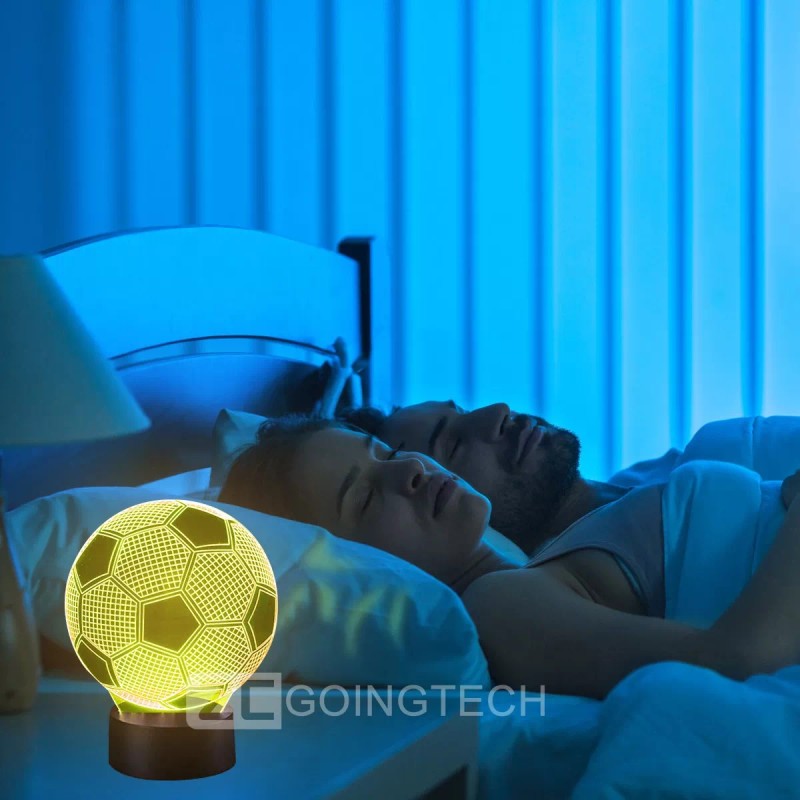 Zcgoingtech Lámpara Led 3d Acrílico De Fútbol Regalos Para Hombres