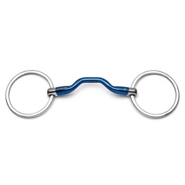 Cavalon Loose Ring Low Port Mullen Sweet Iron Snaffle Bit (4.75")