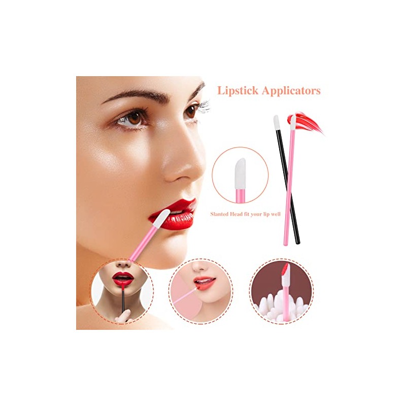 Juego de 270 aplicadores de maquillaje desechables, 70 cepillos desechables