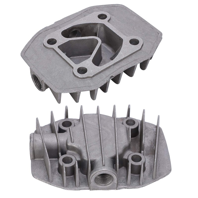 Air Compressor Cylinder Head Aluminum Cooling Parts Pneumatic for Replacement