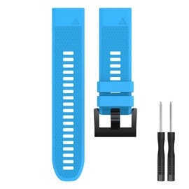 Watch Strap for Garmin Fenix 5/5 Plus,Replacement Wristband Compatible with Garmin Fenix 6/6 Pro,Forerunner 935 945 (Sky Blue)