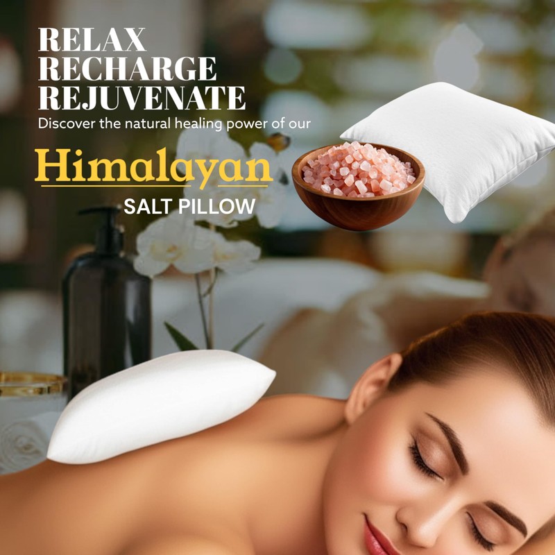 Generic Himalayan Natural Salt Therapy Pillow C 8x6 Inch with