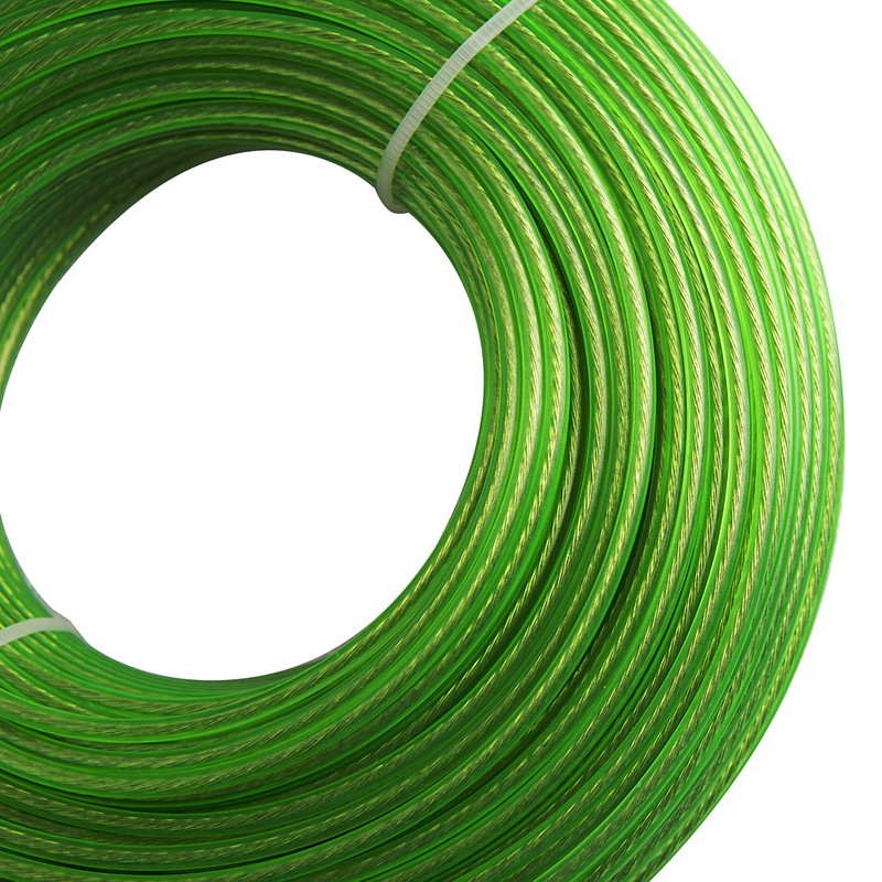 Clothes Line Coated Steel Cable PVC Rubberised Wire Rope 60m