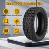 10x2.75-6.5 Scooter Tire, Electric 10 inch Rubber Tubeless Wheels Off-Road