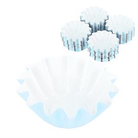 Ausla Buntes Design, Premiumqualität, Cupcake -Liner mit Hoher Hitzewiderstand Muffin -Tassen mit Einfach zu Bedienender Gebrauch für Geburtstag, Hochzeit und Festliche Partys (Himmelblau)