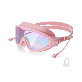 seasprint Swim Goggles, Wide View Clear View Swimming Goggles for Adult, Anti-Fog UV Protection No Leak Vision Pool Goggles(Dazzling Mirror Pink Frame)