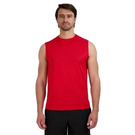 Russell Athletic Men's Dri-Power Muscle Performance Sleeveless Tank Top, Sports Shirt for Basketball, Gym, Workout, Beach, Exercise Shirt, Red, XXL