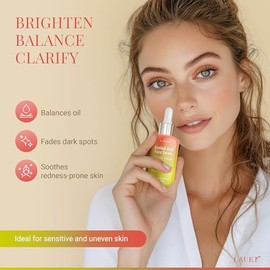 Suero facial de ácido azelaico 10% para mujeres – Suero facial iluminador y aclarante con niacinamida, vitamina C, ácido hialurónico y aceite de jojob