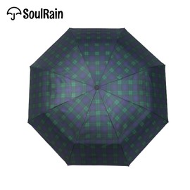 SoulRain plaid travel umbrella compact size,auto open close Folding small umbrellas for rain mini,portable resistant umbrella men&women(plaid)