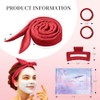 Flylipu- Diadema con varilla para rizar sin calor, diadema mejorada