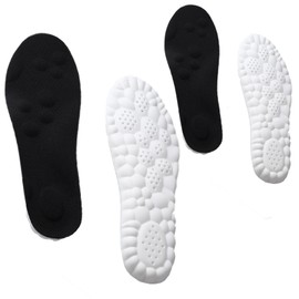 Ahigh Einlegesohlen ideal für Sport und Alltag - Atmungsaktive,Stoßdämpfende Schuheinlagen gegen Schweißfüße für Damen & Herren,Orthopädische Einlagen für Arbeitsschuhe & Ortho Care Größe 39-40Schwarz