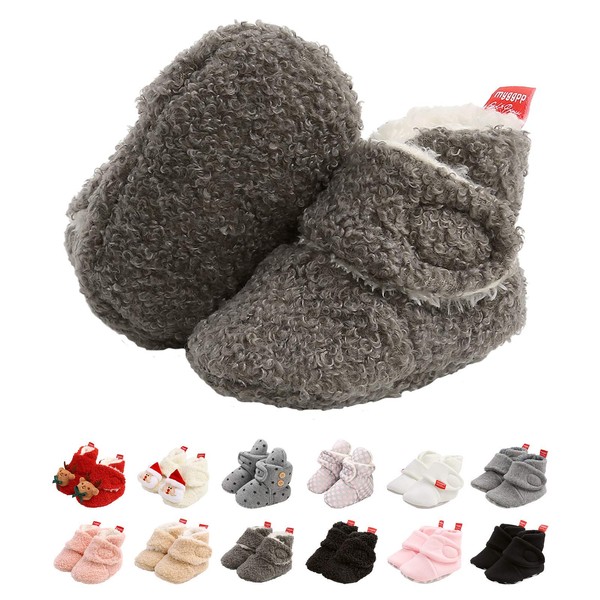 Baby Winter Warm Booties Newborn Boys Girls Soft Fleece Boots