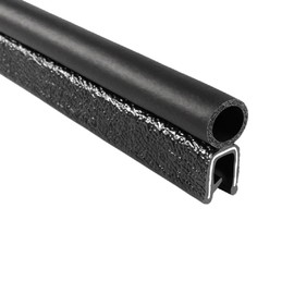 Trim-Lok Trim Seal with Top Bulb – Fits 3/16” Edge, 7/16” Bulb Seal Diameter, 25’ Length – PVC Plastic Trim with EPDM Rubber Seal, Easy to Install for Cars, Boats, RVs, Trucks, and Home Applications