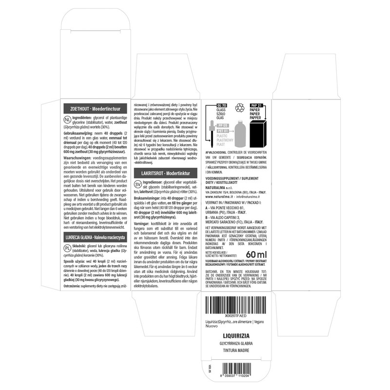 Liquorice or Liquorice (Glycyrrhiza glabra) Roots Alcohol-Free Mother Tincture Naturalma