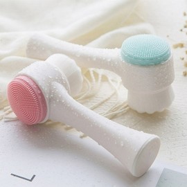 Pore Care Facial Cleansing Brush for Foam Cleansing and Blackheads Random Color 3ea
