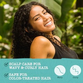 Maui Moisture Scalp Care Clarifying Shampoo, Apple Cider Vinegar Curly Hair Shampoo Moisturizes & Removes Scalp Build-Up, Sulfate-Free Surfactants, 13