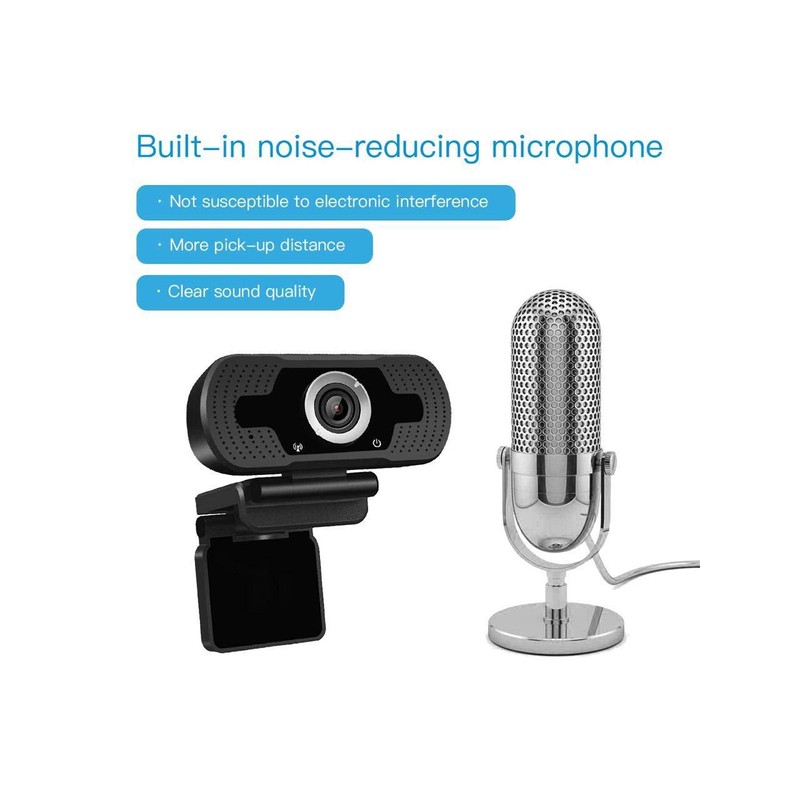 J41S Webcam with Microphone,1080P video camera with microphone USB Computer