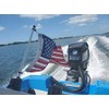 Rod Holder Boat Flag Pole with American Made USA Flag