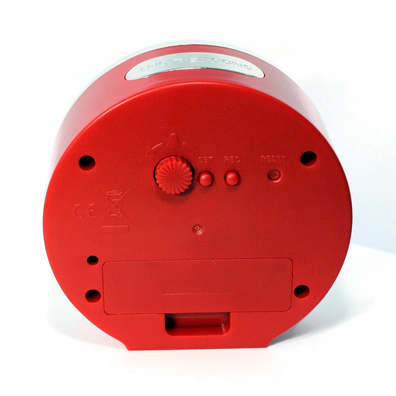 Funkwecker ohne Ticken mit Licht Snooze Crescendo Alarmanzeige Analog -