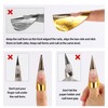 500 Pcs Nail Forms Gold Horseshoe Nail Extension Guide Paper