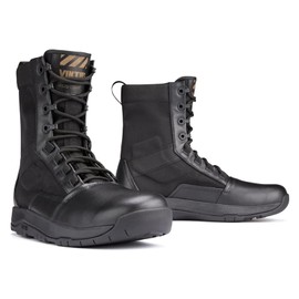 VIKTOS Men's Armory AR670 Safety Toe Water-Resistant High Traction Slip-Resistant Tactical Garrison Boots, Black, 8.5