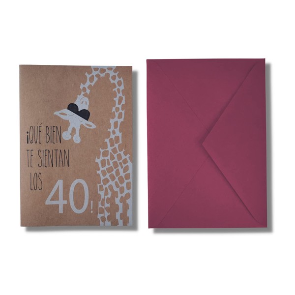 Forletter - Greeting Card, 15 x 21'5 cm, Birthday, Happy 40