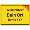 HB-Druck Place Sign with Desired Text A4 (210 x 297