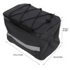 Okuyonic Bicycle Back Seat Bag Layered Design Waterproof Sturdy with