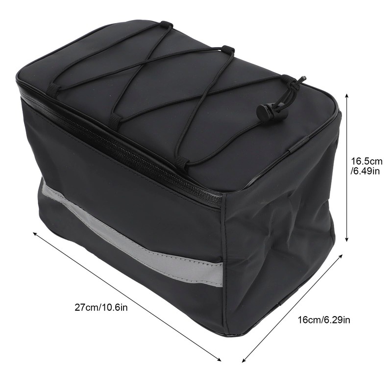 Okuyonic Bicycle Back Seat Bag Layered Design Waterproof Sturdy with