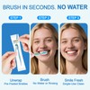 JOUGE 4-in-1 Pre-Pasted Travel Toothbrushes, 40 Pack,Mint, No Water Needed