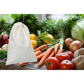 SMELLEZE Reusable Ethylene Gas Remover Pouch: Treats 150 Sq. Ft. to Keep Vegetables Fresher Longer