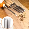 ATOPLEE 4PCS Wood Chisel Set,Curved Inner Bevel Woodworking Chisel Chrome
