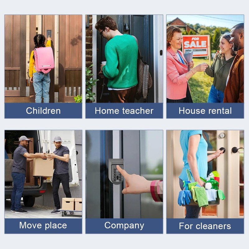 FTISSLY Key Safe with Number Code Key Safe Outdoor Key