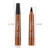Eyebrow Pen Waterproof with 4 Micro-Fork Tip for Natural Long-Lasting